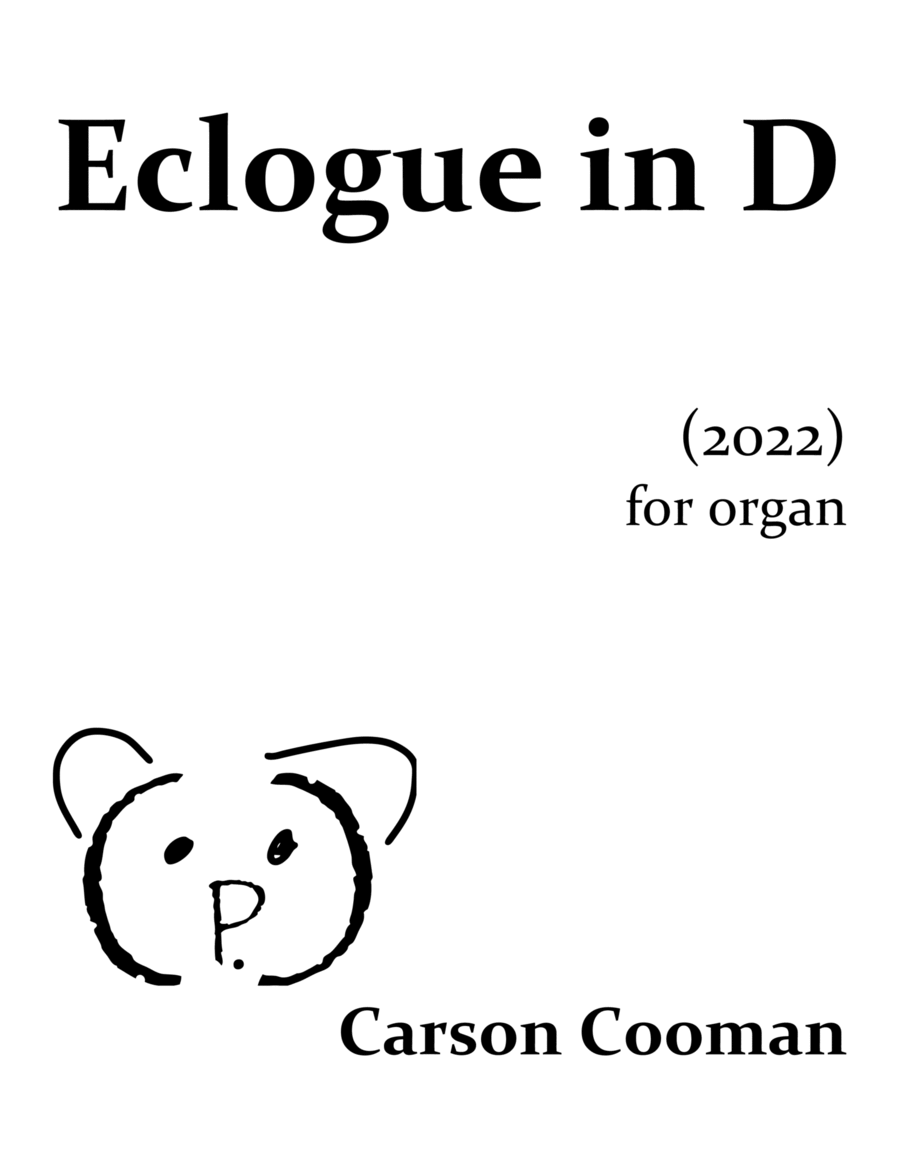 Eclogue in D Organ Solo scores gallery preview page 1