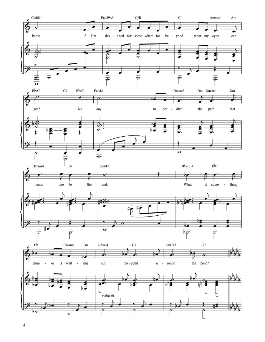 How Will I Know? Piano, Vocal, Guitar scores gallery preview page 4