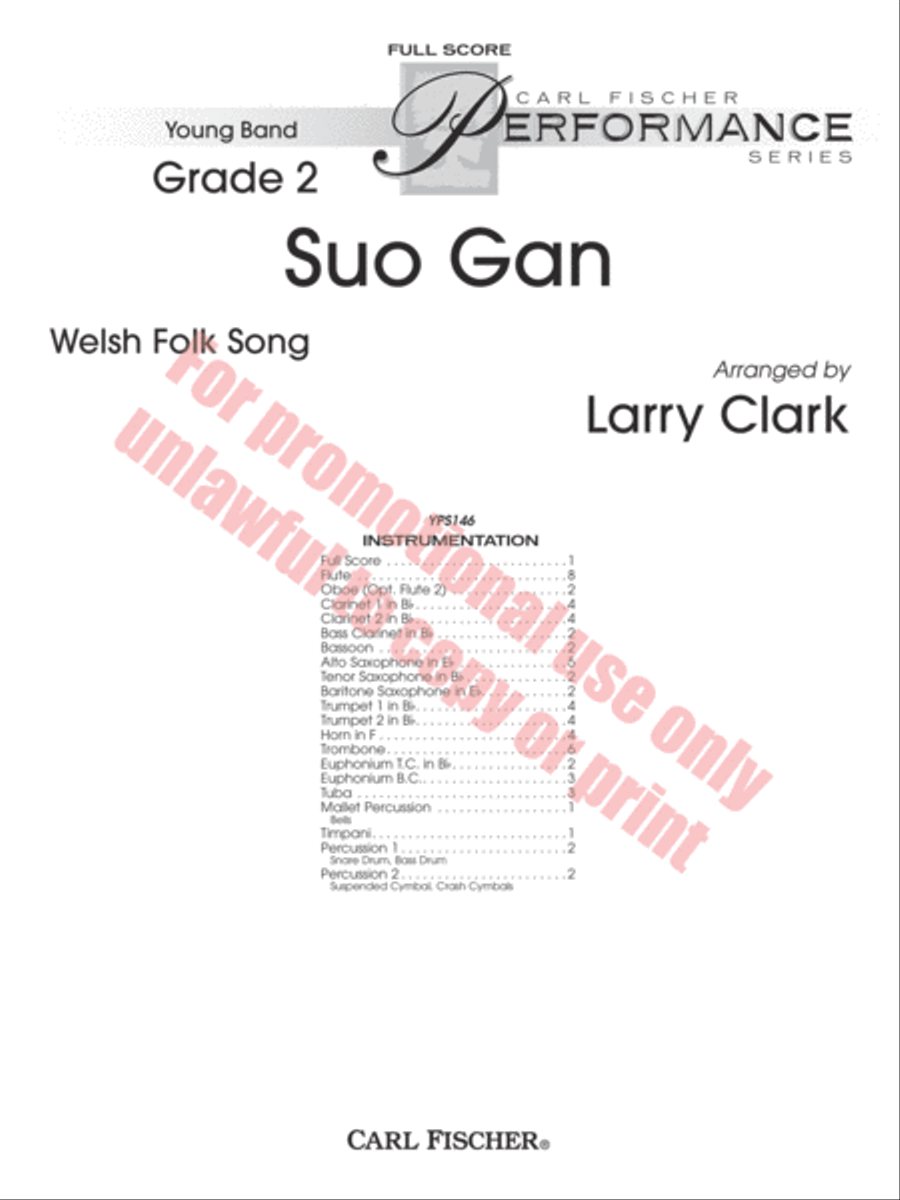 Suo Gan Suo Gan Concert Band scores gallery preview page 2