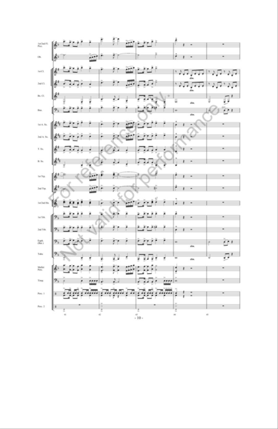 Zeus: King Of The Gods Concert Band scores gallery preview page 9