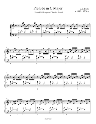Bach Prelude in C Major from WTC Book I