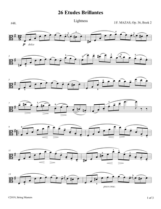 Mazas, Etudes for Viola Op 36, Book 2, No.48