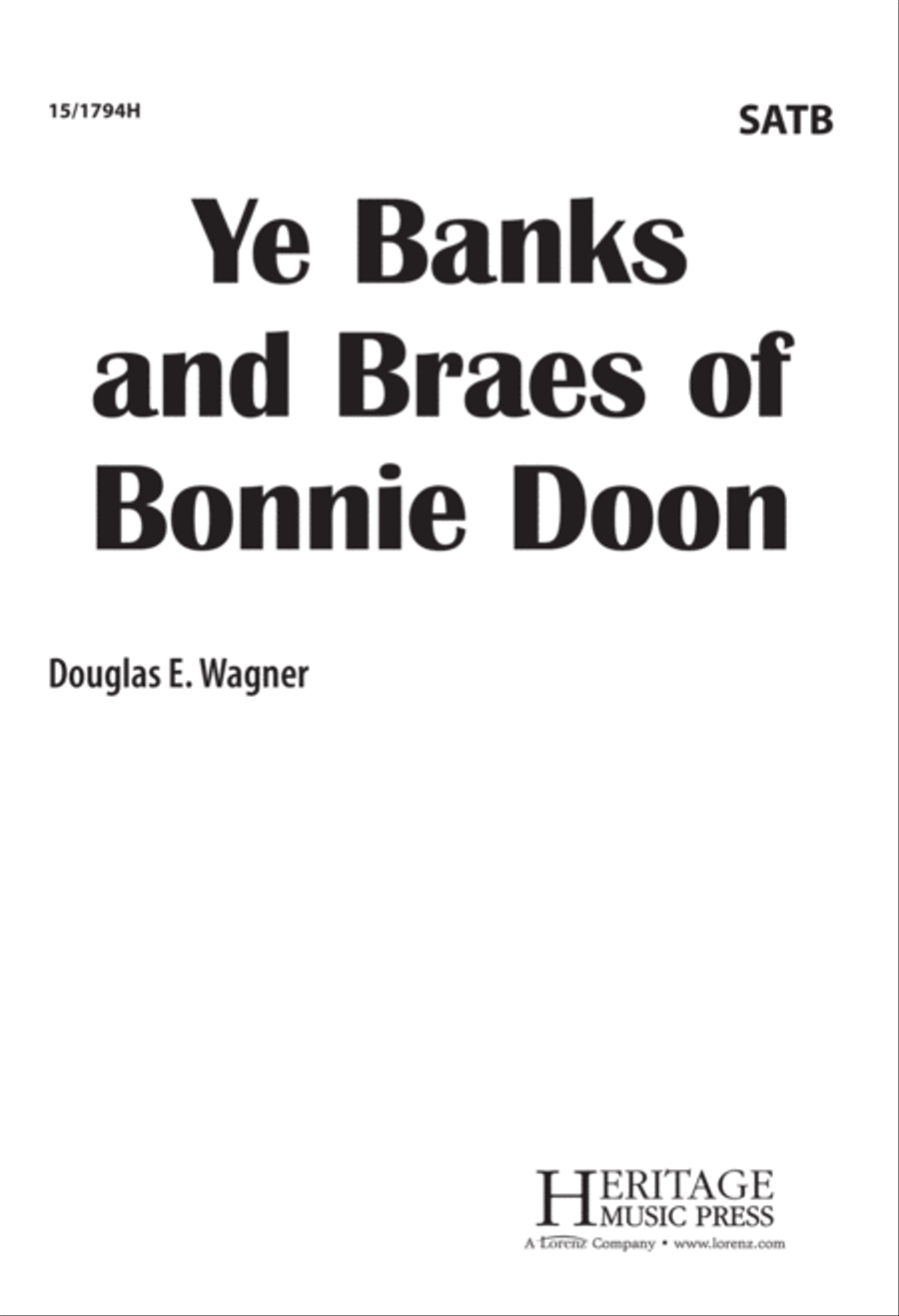 Ye Banks and Braes of Bonnie Doon 4-Part scores gallery preview page 1