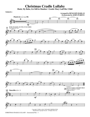 Christmas Cradle Lullaby - Violin 1
