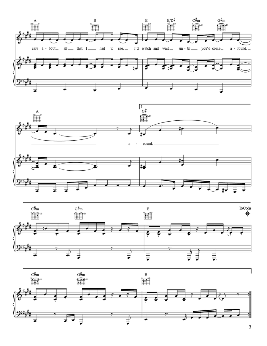 Better Luck Next Time Piano, Vocal, Guitar scores gallery preview page 3