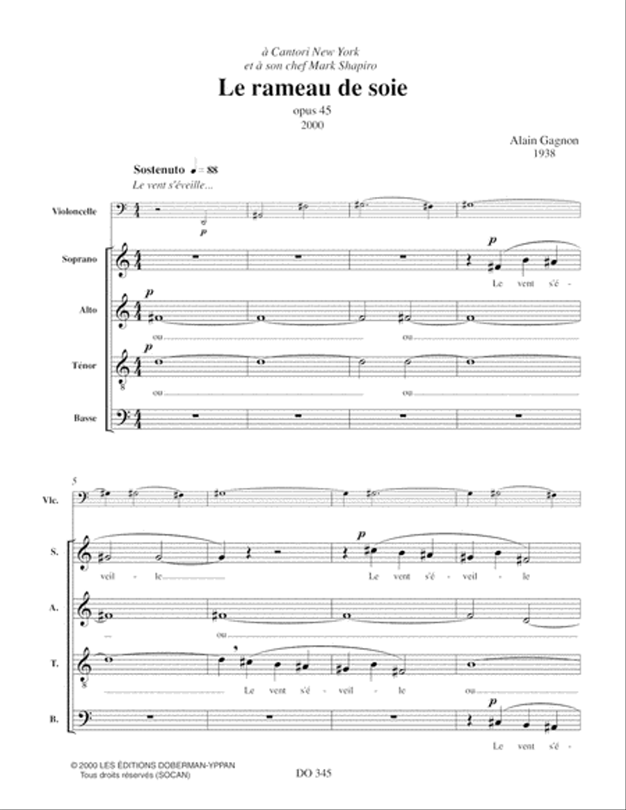 Le rameau de soie Choir scores gallery preview page 3