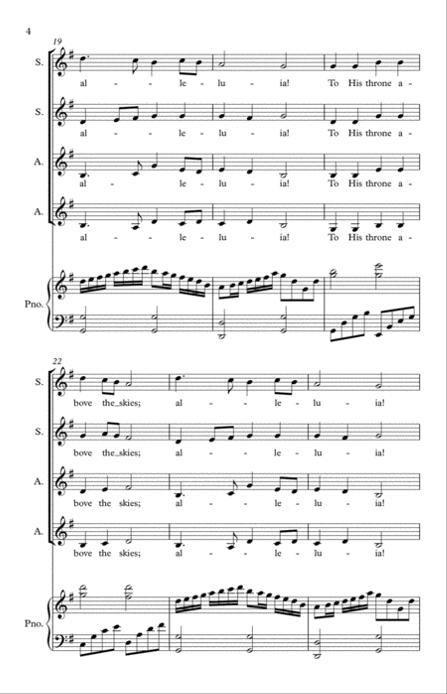 Welsh Hymn Medley SSAA scores gallery preview page 5