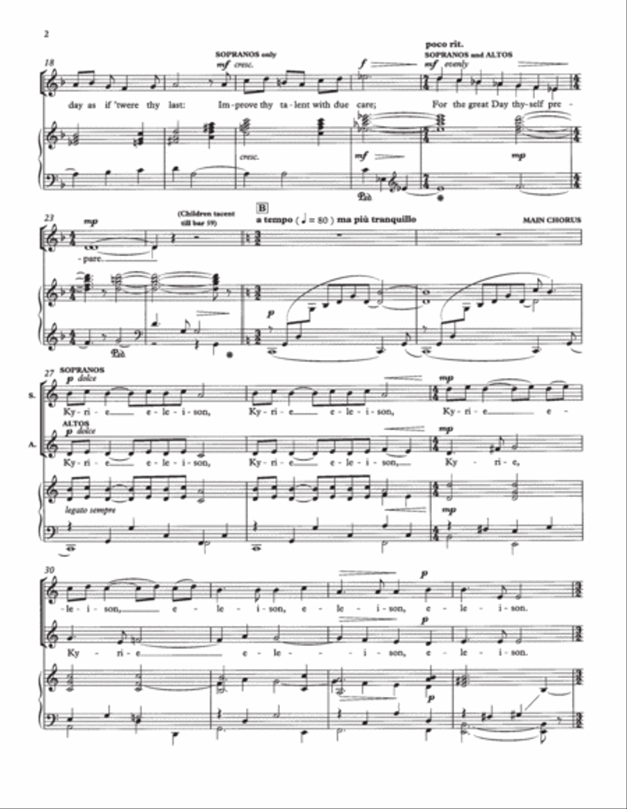 Mass of the Children 4-Part scores gallery preview page 3