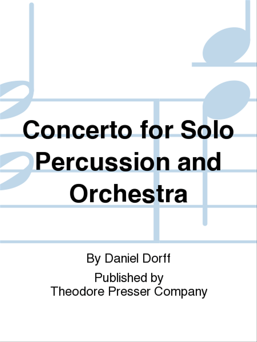Concerto For Solo Percussion And Orchestra A Clarinet scores gallery preview page 1