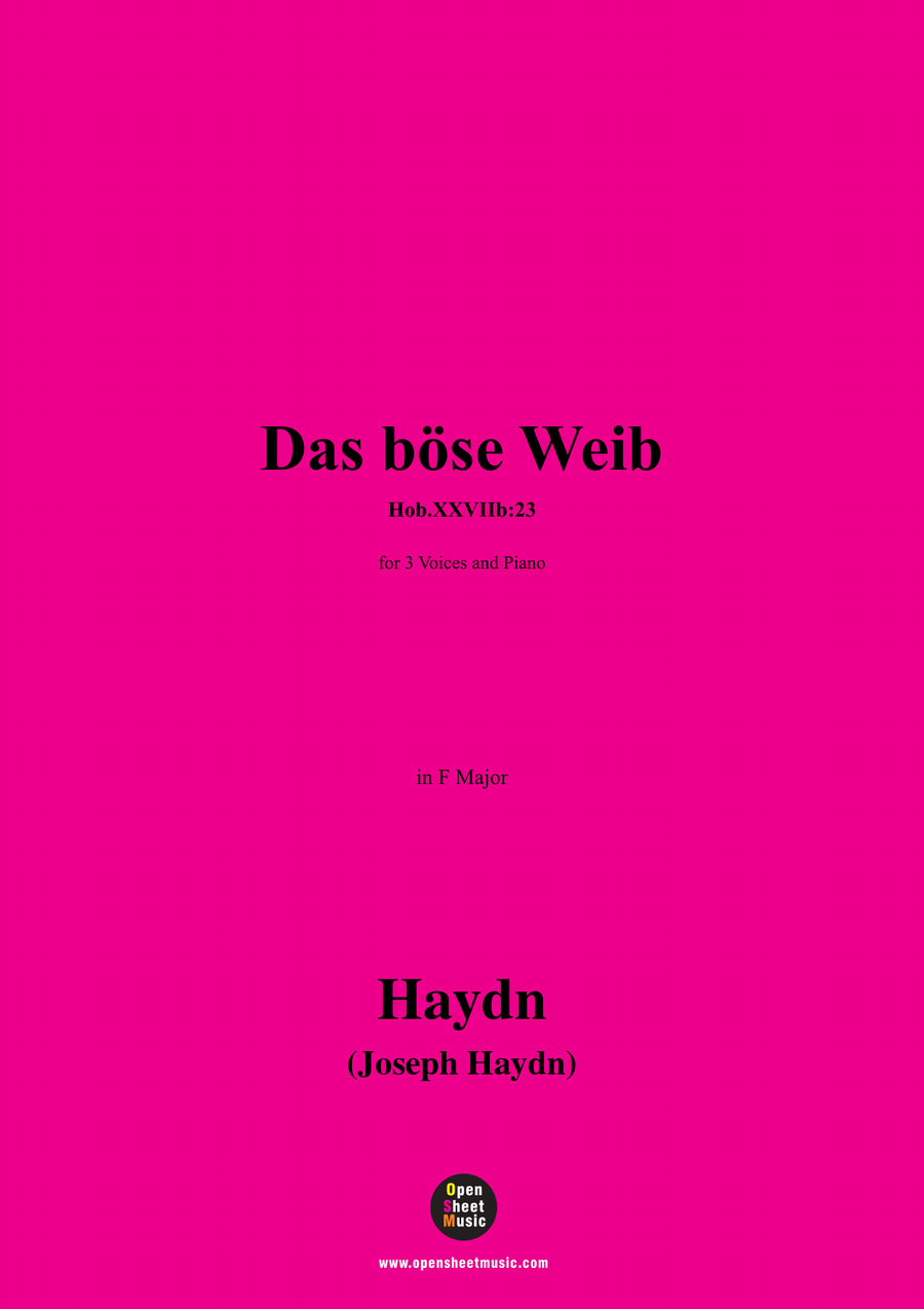 J. Haydn-Das böse Weib,Hob.XXVIIb:23,in F Major