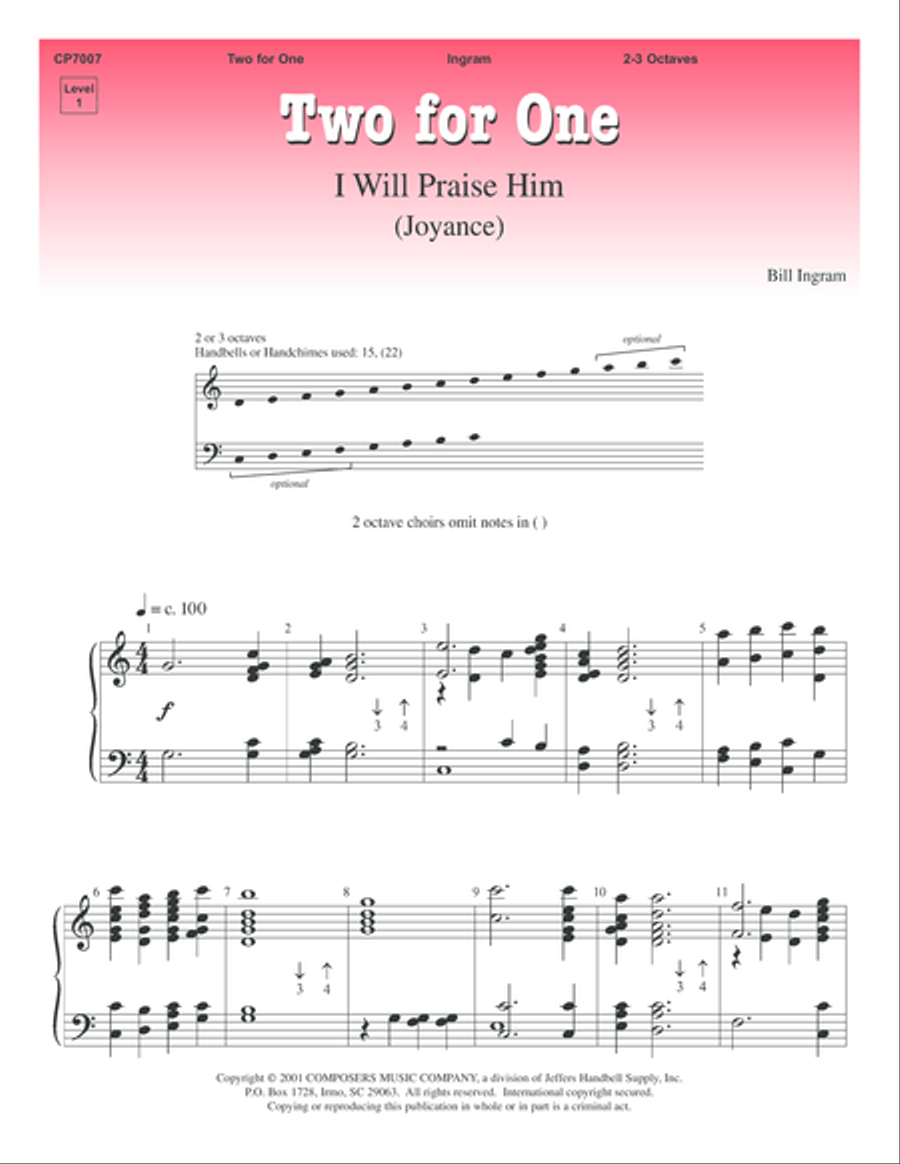 Two for One 3-Octaves scores gallery preview page 1
