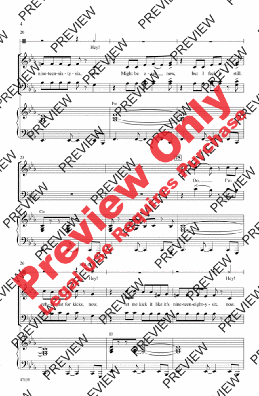 Feel It Still Feel It Still 4-Part scores gallery preview page 4