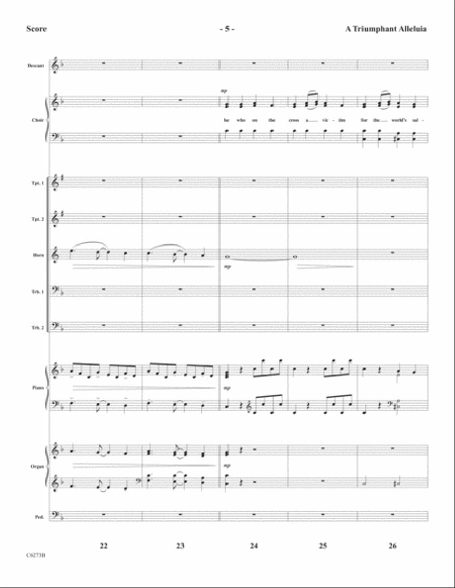 A Triumphant Alleluia Choir scores gallery preview page 7