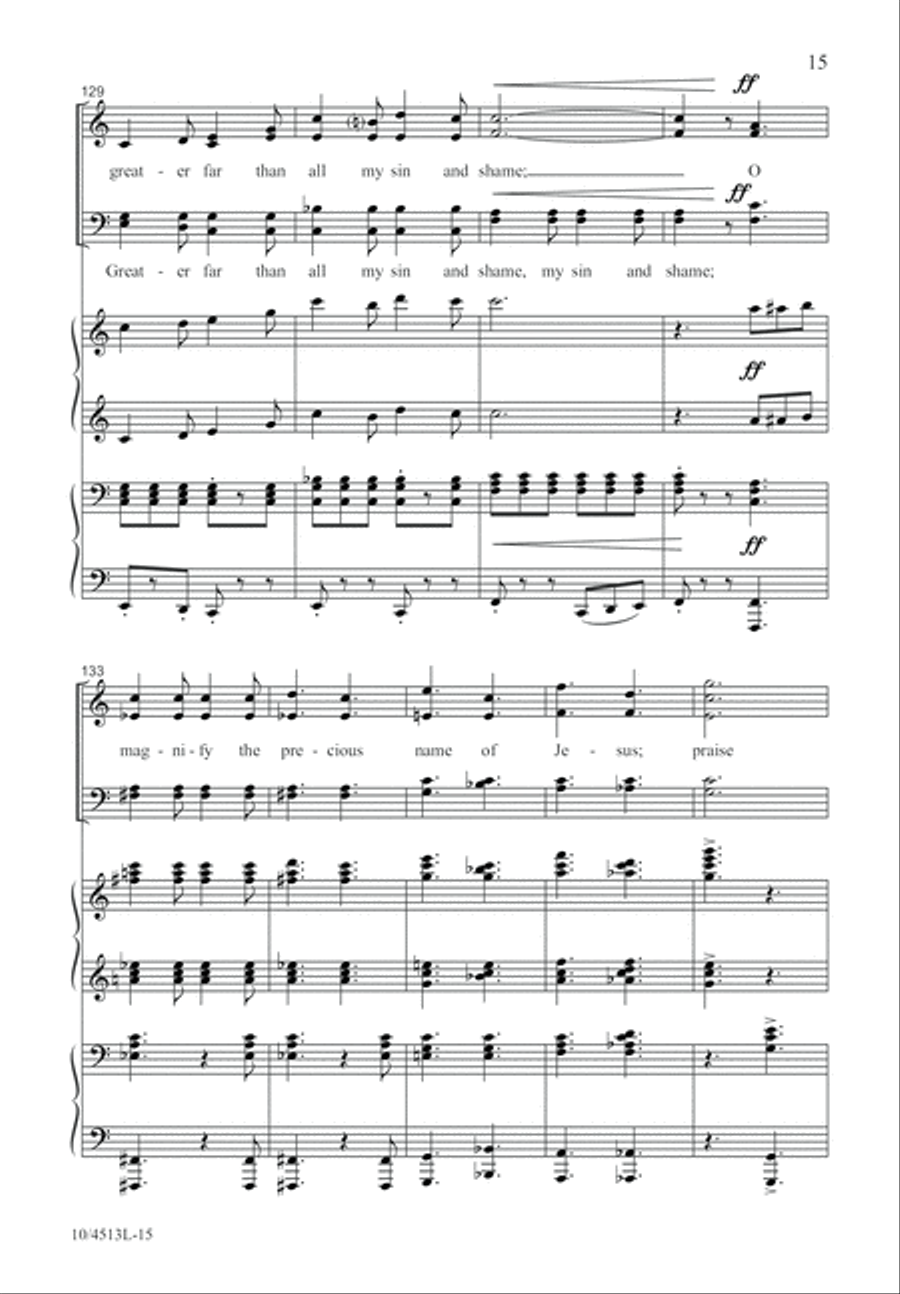 Wonderful Grace of Jesus 4-Part scores gallery preview page 16