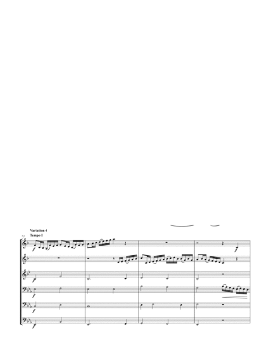 More Palatino, Four Variations for Brass Sextet Chamber Music scores gallery preview page 5