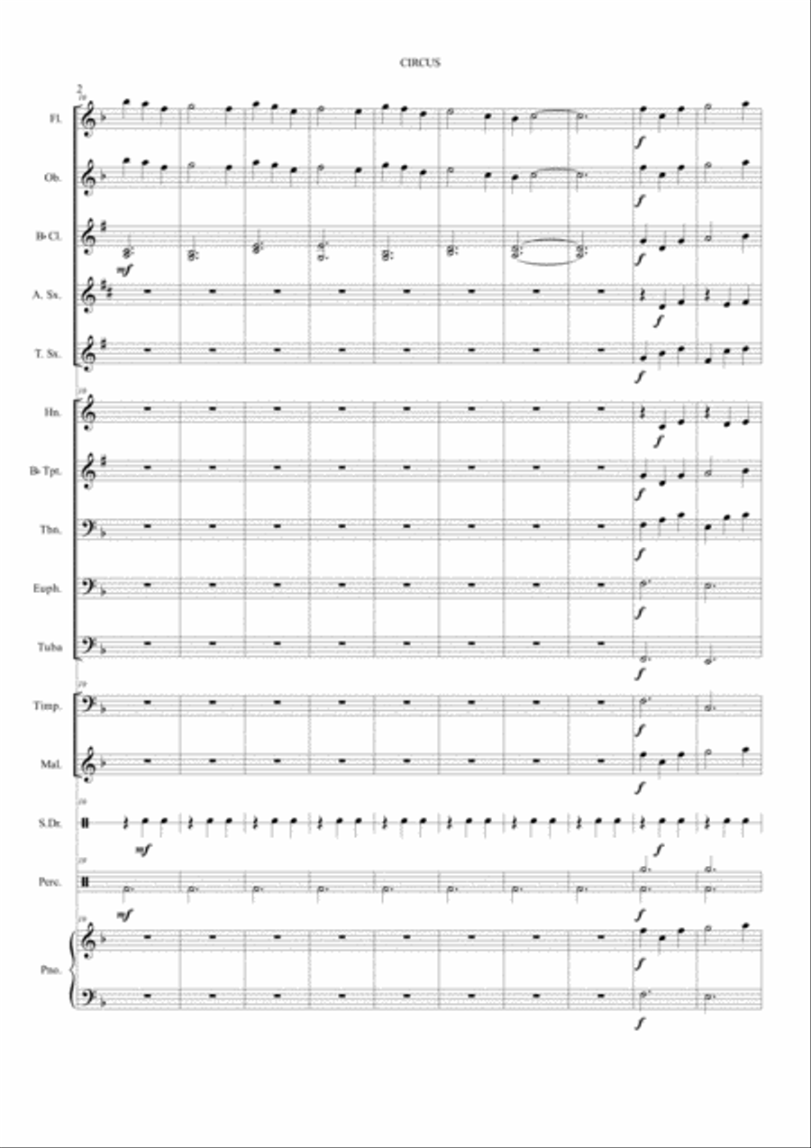 Circus (Band) Concert Band scores gallery preview page 4