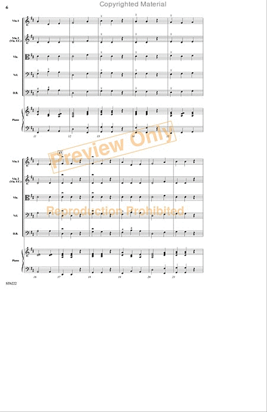Two Winter Sketches String Orchestra scores gallery preview page 5