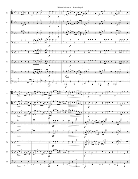 Helicon Schottische for Tuba or Bass Trombone Solo in Octet image number null