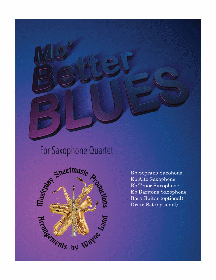Mo Better Blues Saxophone Quartet scores gallery preview page 1