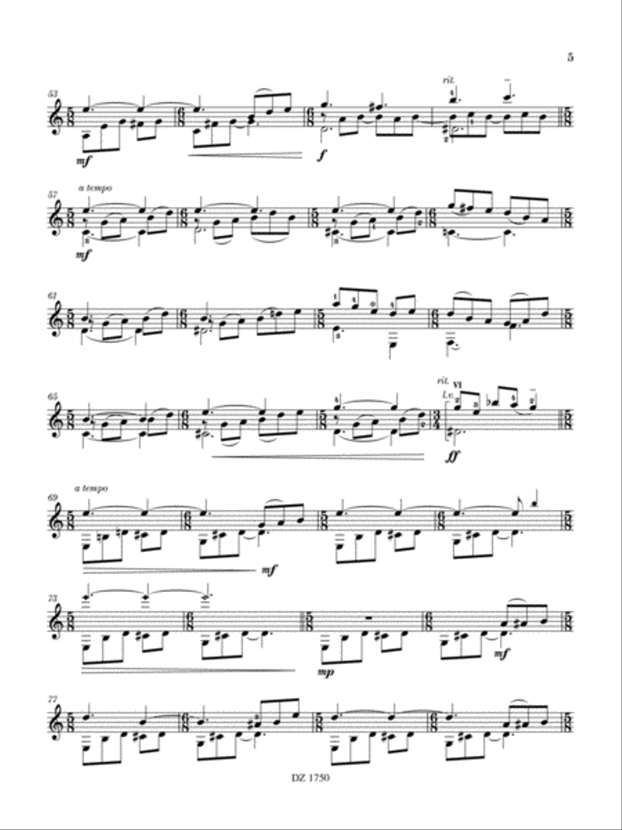Three Curiosities Three Curiosities Classical Guitar scores gallery preview page 6
