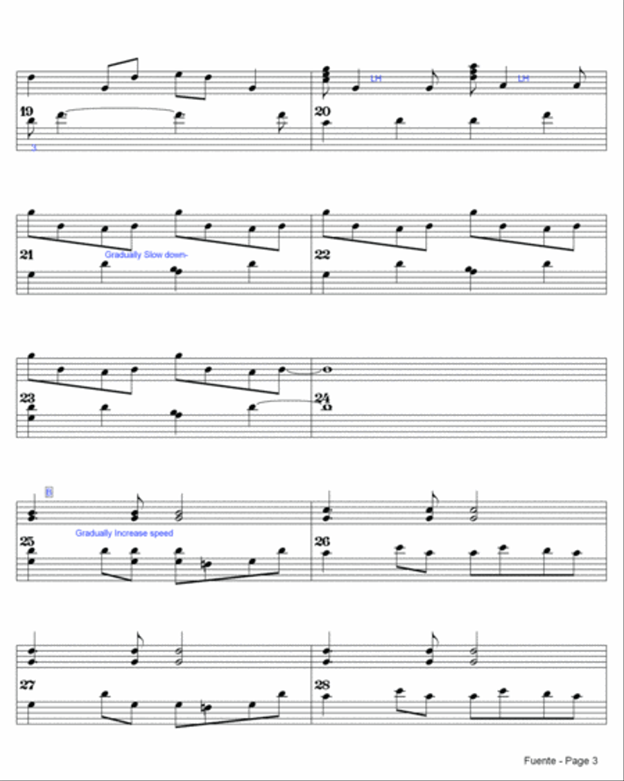 Fuente Piano Solo scores gallery preview page 4