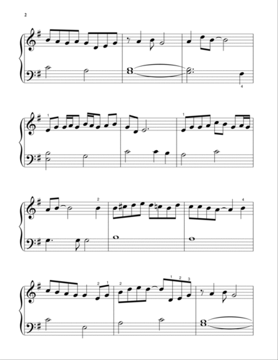 So Far Away So Far Away Easy Piano scores gallery preview page 2