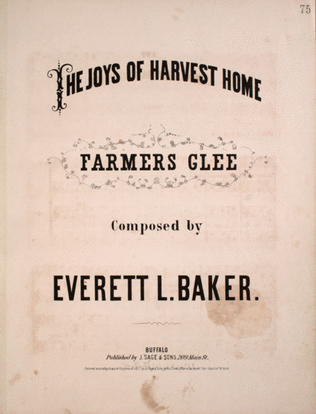 The Joys of Harvest Home. Farmers Glee