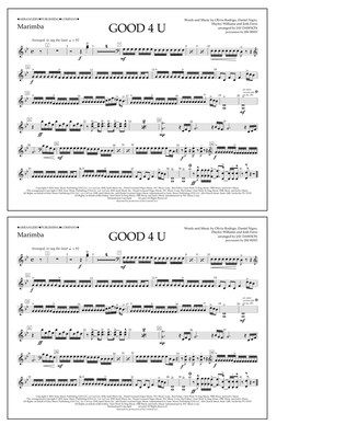 good 4 u (arr. Jay Dawson) - Marimba