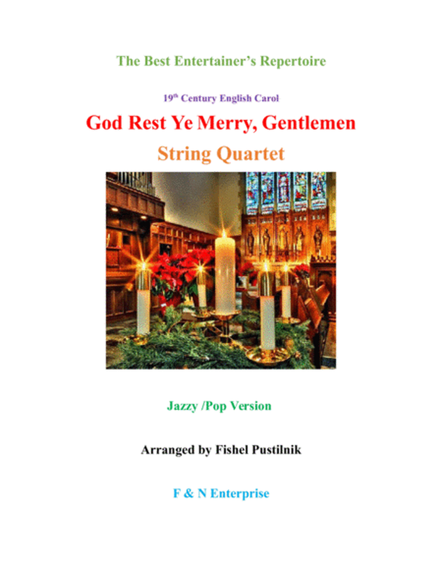 "God Rest Ye Merry, Gentlemen" for String Quartet image number null