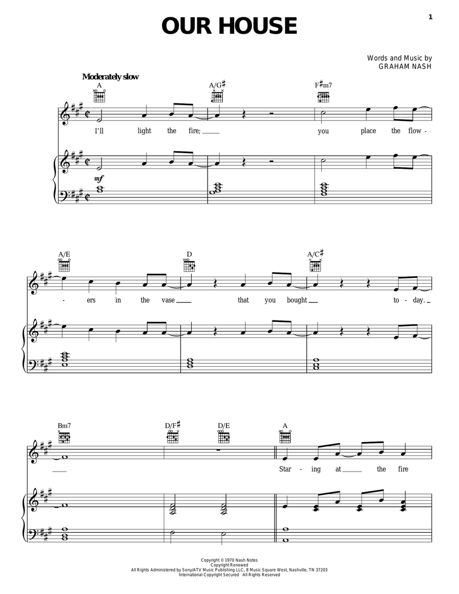 Our House Acoustic Guitar scores gallery preview page 1