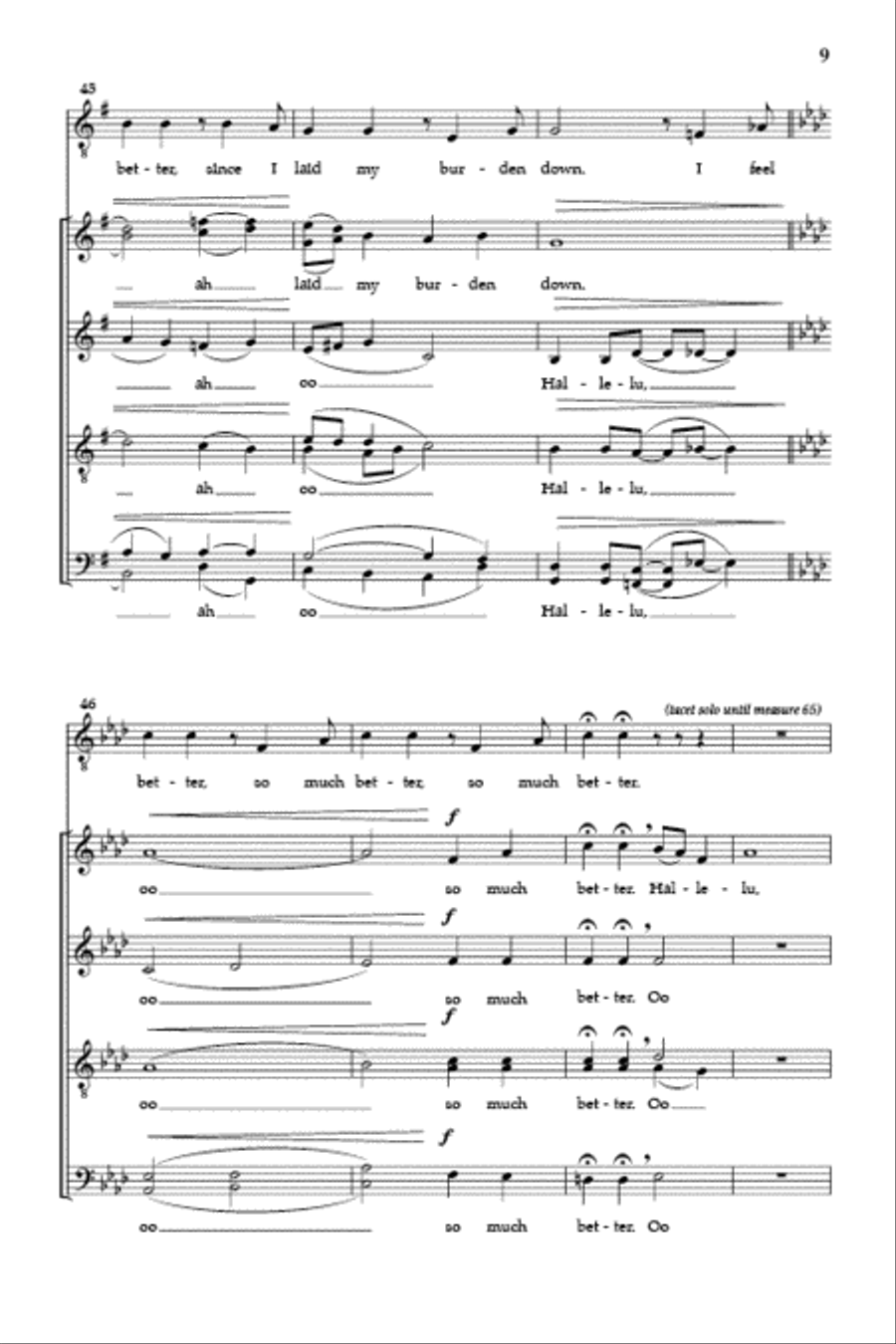 Glory, Glory, Hallelujah Divisi scores gallery preview page 8