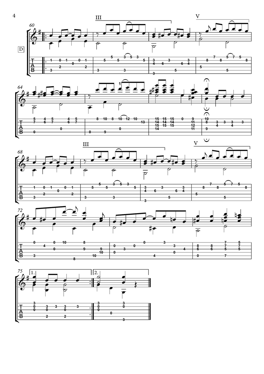 Ragtime Guitar by Scott Joplin Ragtime Guitar by Scott Joplin Guitar Tablature scores gallery preview page 4