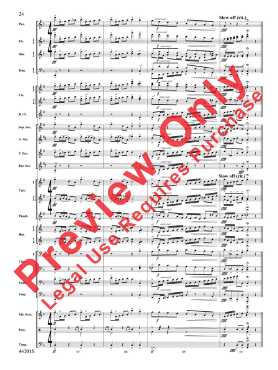 Handel in the Strand Concert Band scores gallery preview page 25
