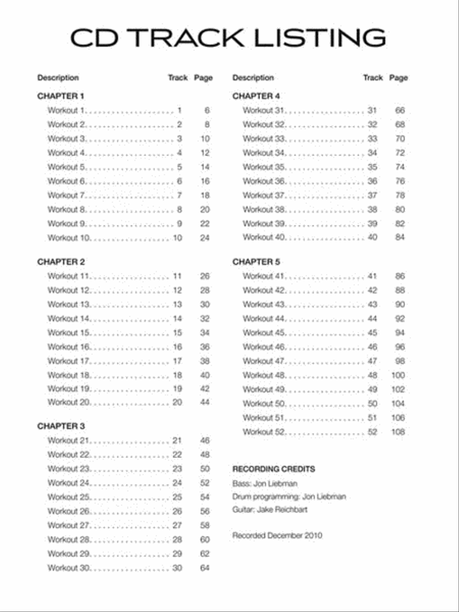 Bass Aerobics Bass Aerobics Bass Guitar Tablature scores gallery preview page 4