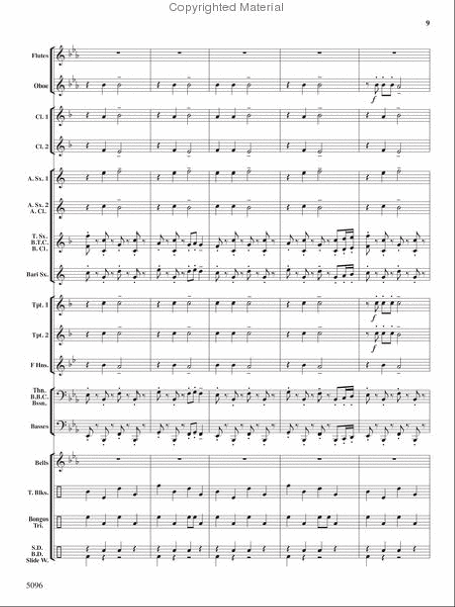 Portly Penguin Parade Concert Band scores gallery preview page 8