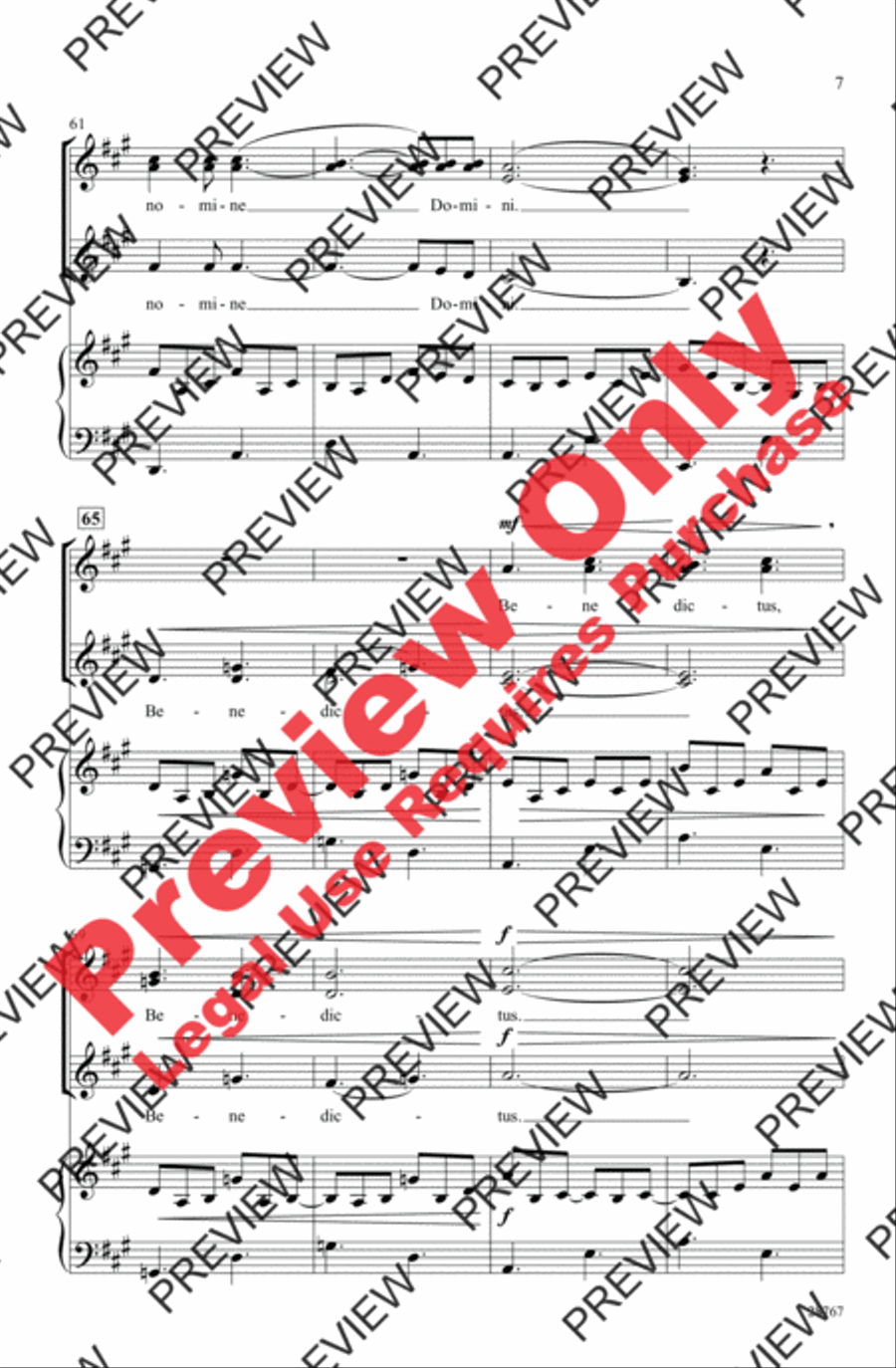 Benedictus Women's Choir scores gallery preview page 7