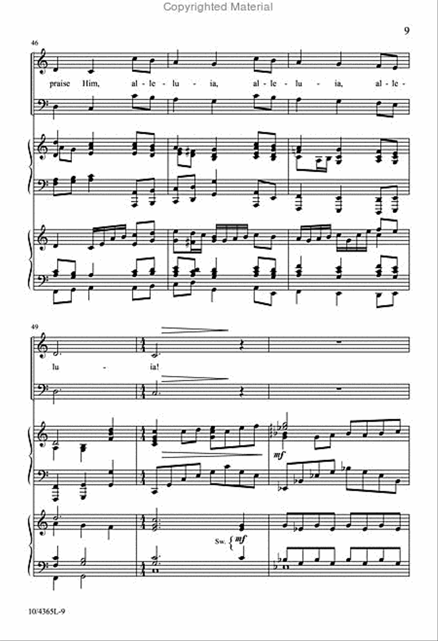 Hear How the Bells of Christmas Play 4-Part scores gallery preview page 9