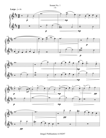 Loeillet: Six Sonatas Op. 5 No. 2 Complete for Oboe Duo image number null