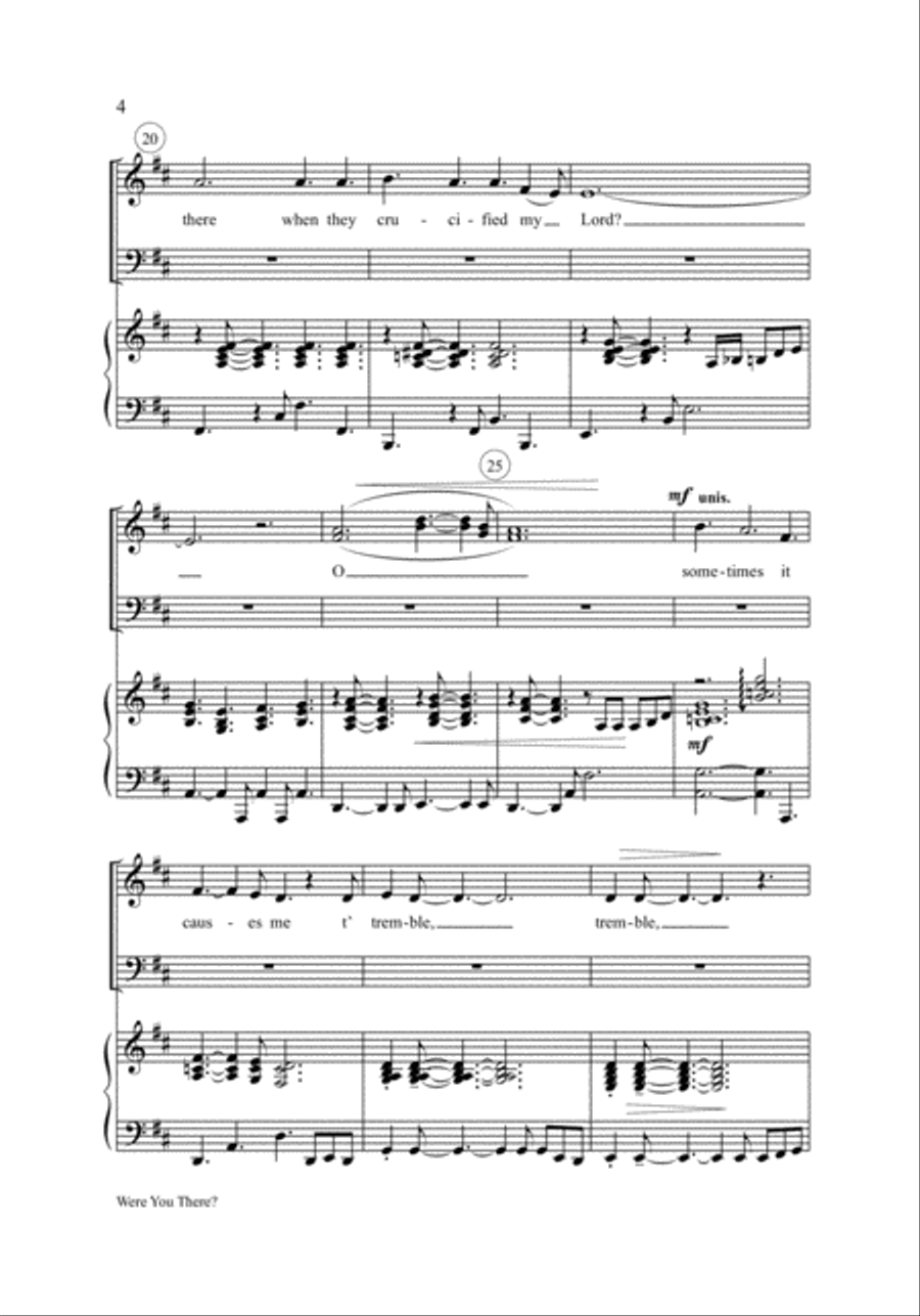 Were You There? 4-Part scores gallery preview page 4
