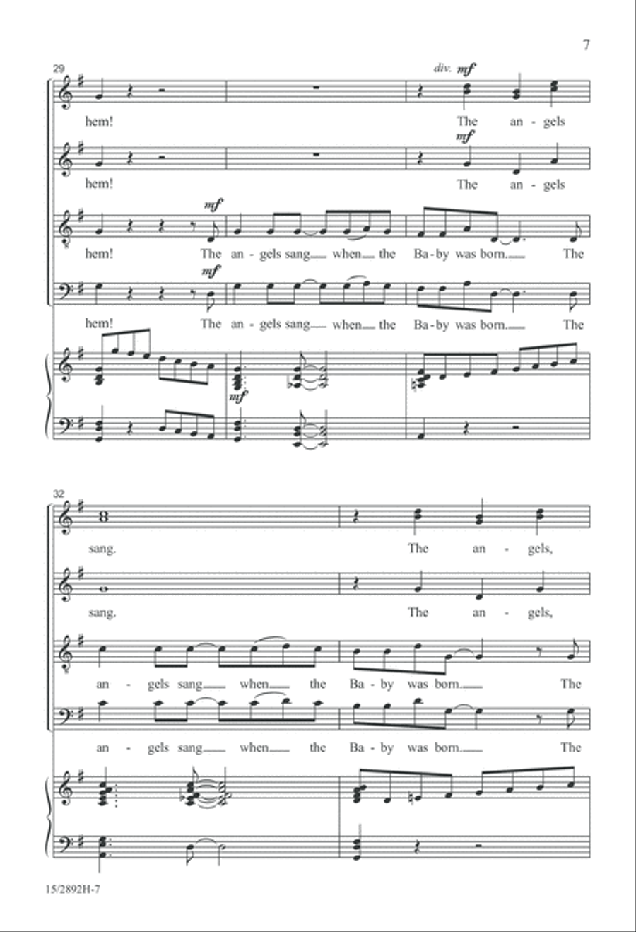 The Virgin Mary Had a Baby Boy 4-Part scores gallery preview page 8