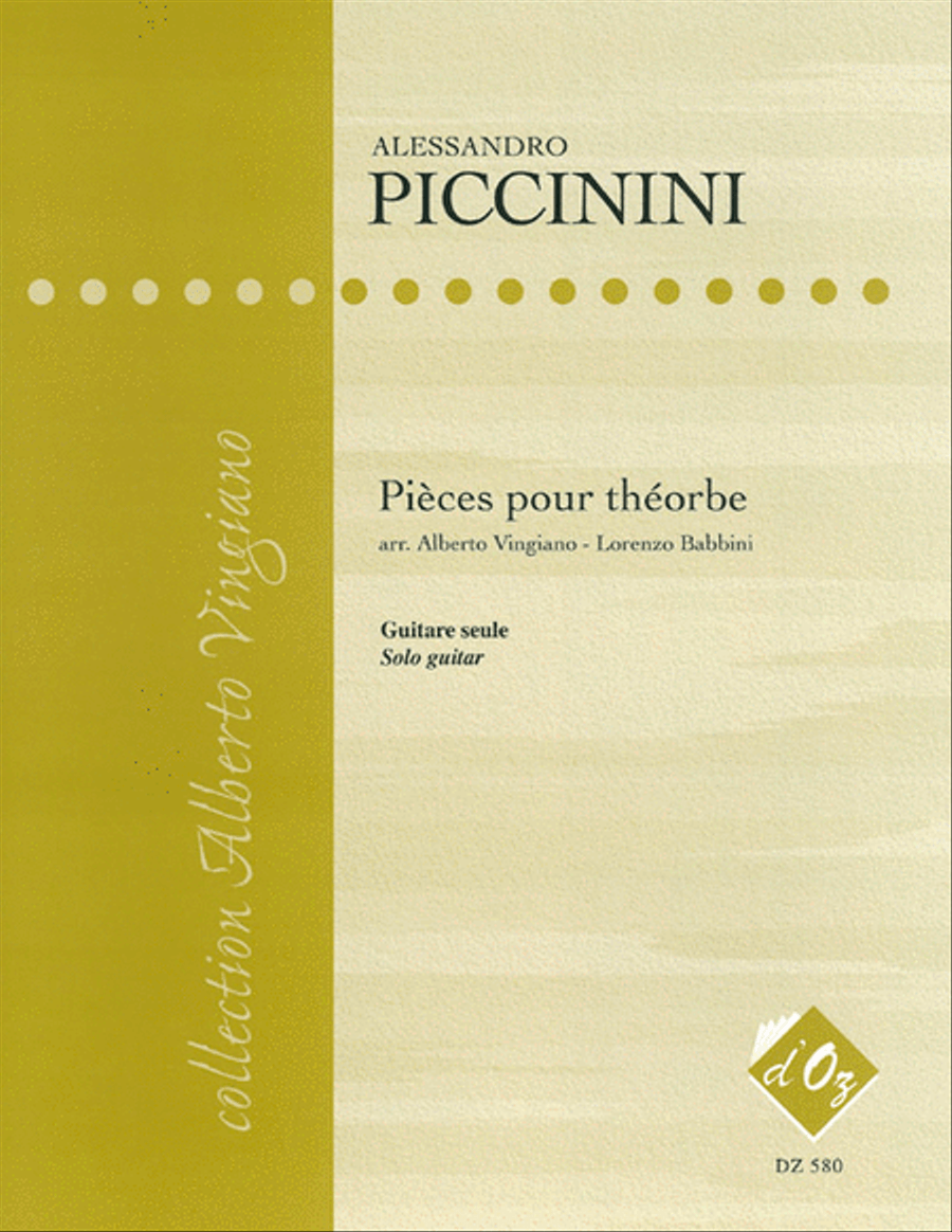 Pièces pour théorbe Classical Guitar scores gallery preview page 1