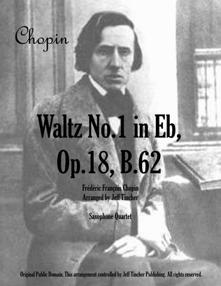Book cover for Waltz No,1 in Eb, Op.18, B.62