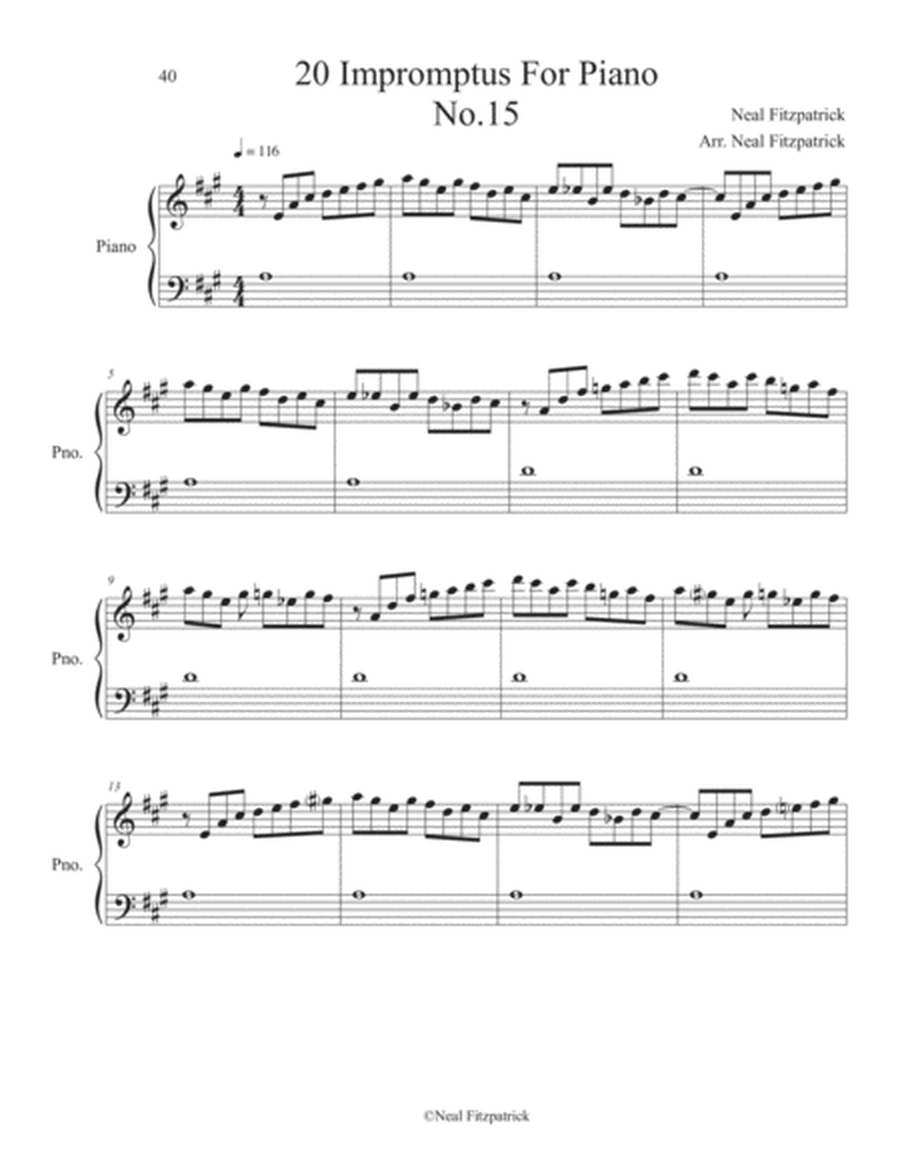 Impromptu No.15 For Piano