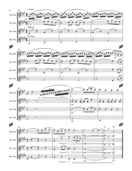 Ravel - Pavane for a Dead Princess (for Saxophone Quartet SATB) image number null