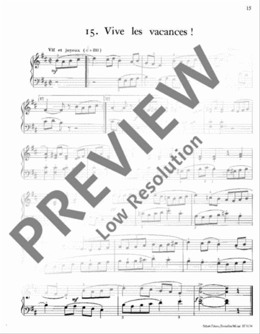 Plaisirs du Piano Piano Solo scores gallery preview page 16