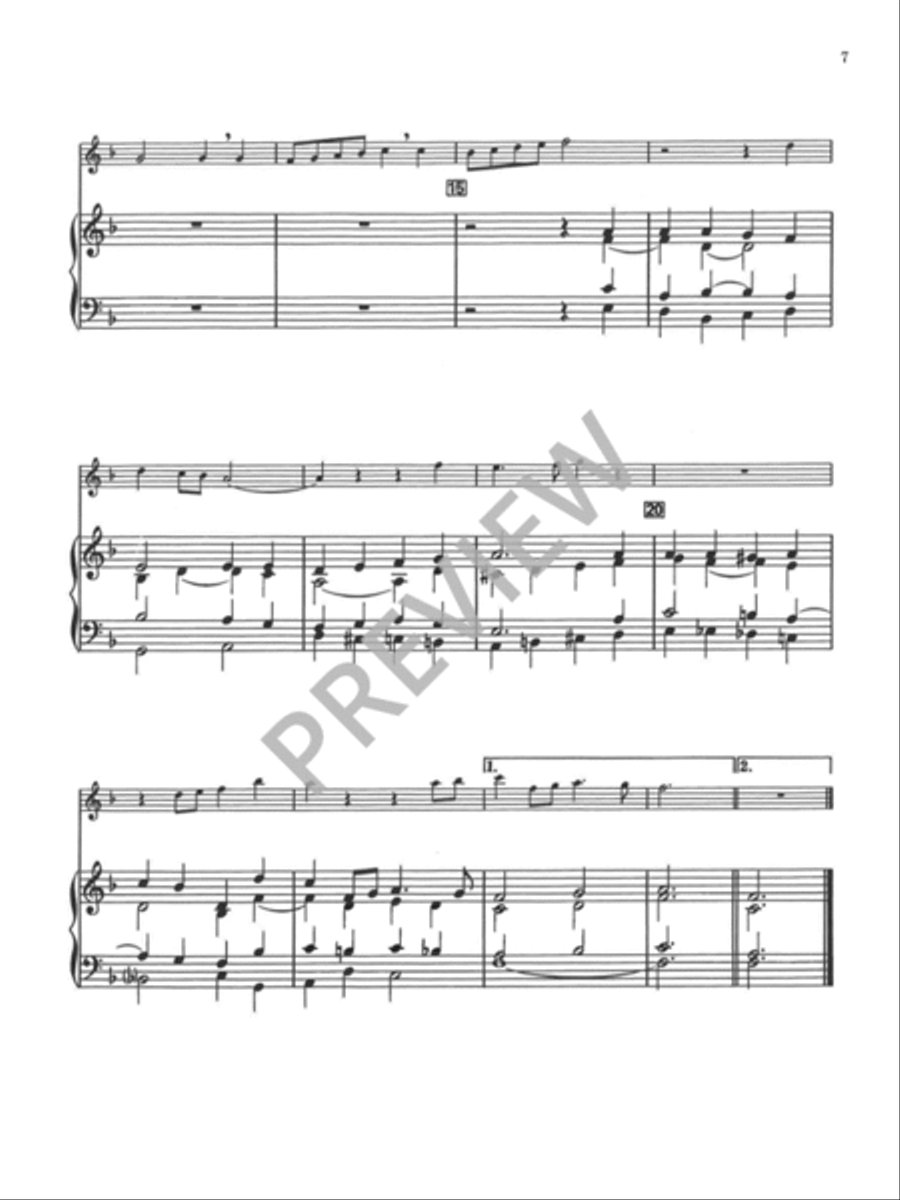 Eight Chorale Preludes for Treble Instrument and Organ Organ scores gallery preview page 8