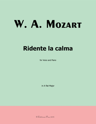 Ridente la calma, by Mozart, in A flat Major