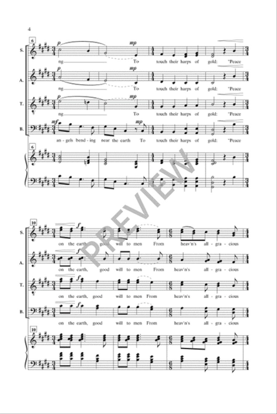 Midnight Clear Divisi scores gallery preview page 5