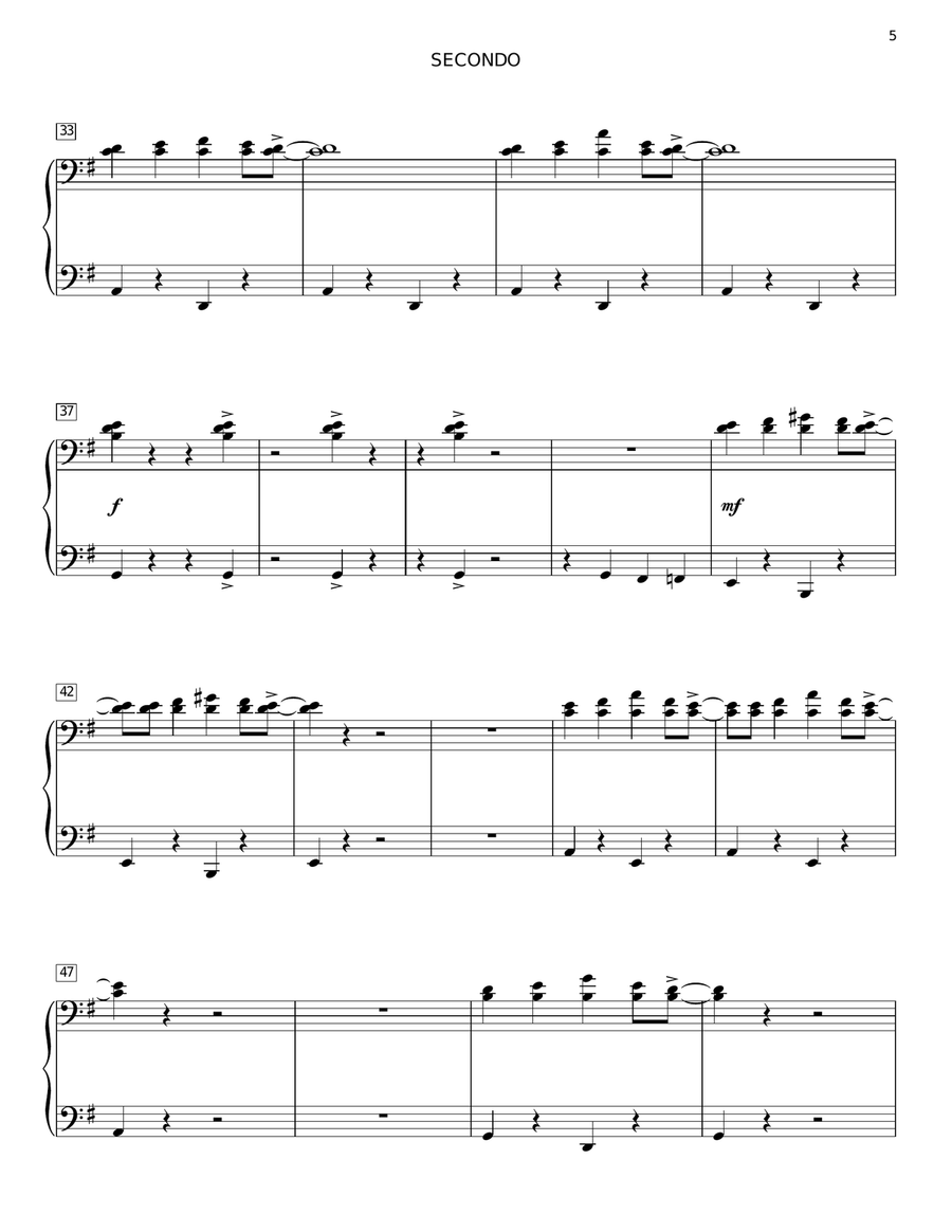 The Texarkana Rag Piano Duet scores gallery preview page 5