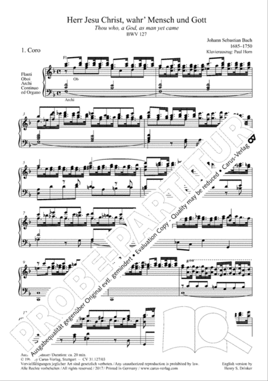Thou who, a God, as man yet came (Herr Jesu Christ, wahr' Mensch und Gott) STB scores gallery preview page 7